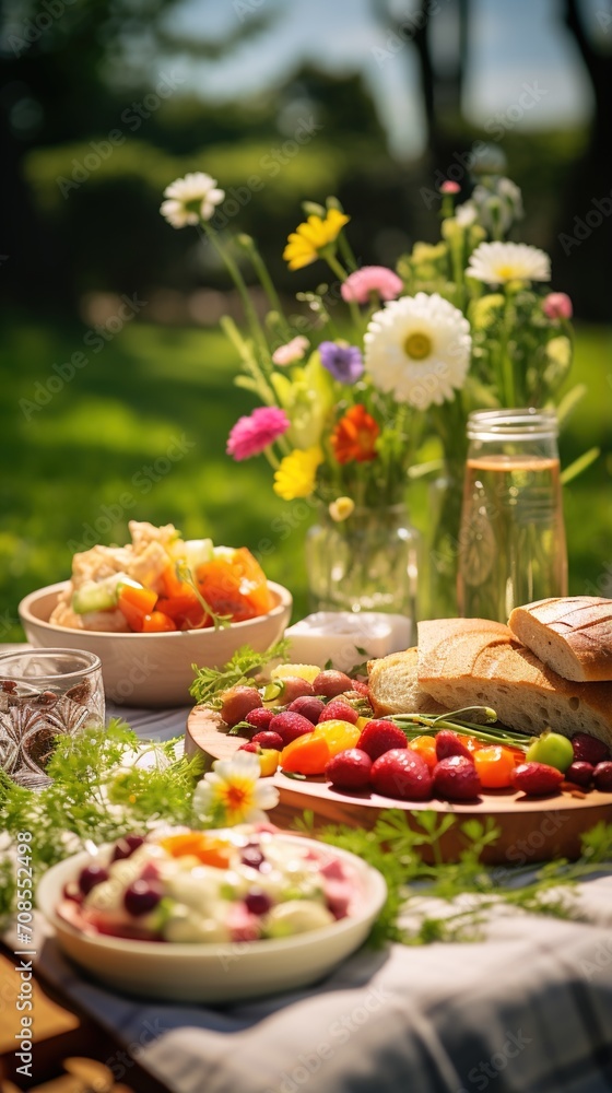 Fresh and Delicious Picnic Food and Drink Fresh and Delicious Picnic Food and Drink