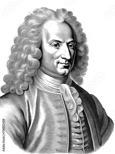 Portrait of Antonio Lucio Vivaldi, generative AI