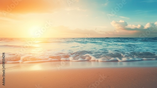 Sunrise Serenity on Seashore
