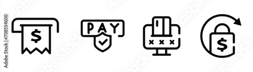 safety payment icon, payment icon, e-commerce payment vector illustration