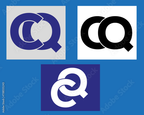 NEW BEST CQ creative initial latter logo.CQ abstract.CQ latter vector Design.CQ Monogram logo design .