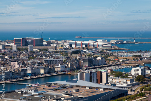 Aerial view of Cherbourg-en-Cotentin photo