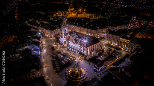 Olomouc  Czech Republic  night view of the city