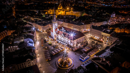 Olomouc, Czech Republic, night view of the city