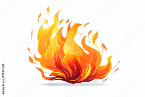 fire and flames illustration