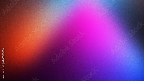 abstract colorful mist background with grain. Unfocussed ambient neon light. Modern minimal wallpaper photo