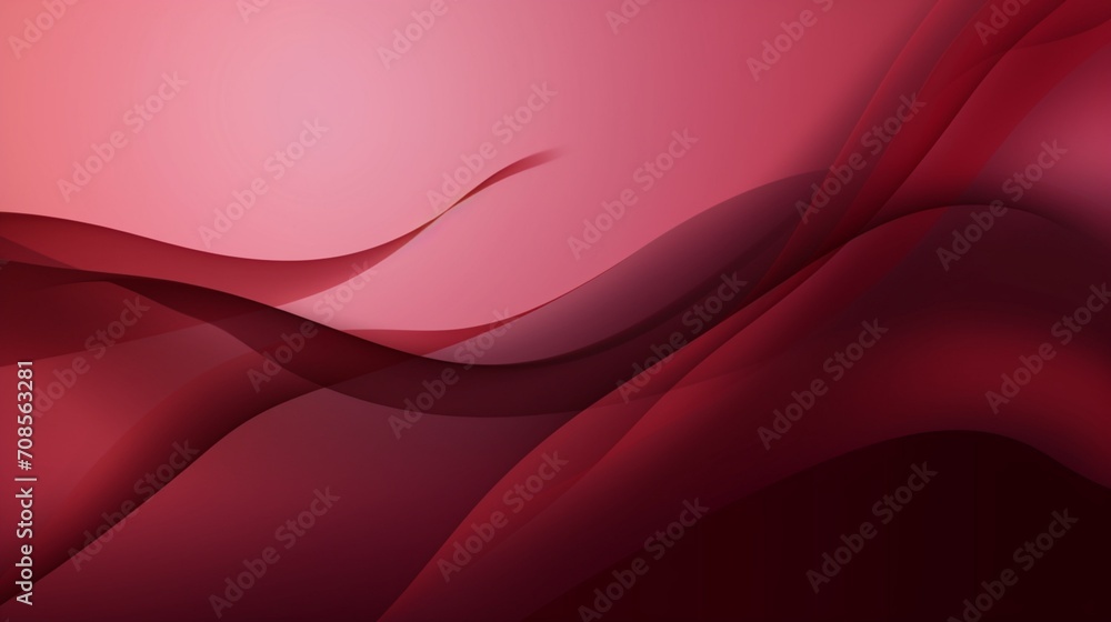 complete maroon background, some design is made on one side , space is left for text - Generative AI complete maroon background, some design is made on one side , space is left for text - Generative AI