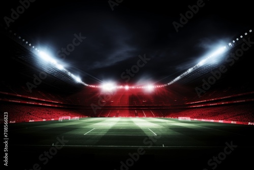 Soccer background on ground grass stadium football game sport competition event championship match artificial green grass lawn grassy field outdoors calm empty sports isolated night evening backdrop