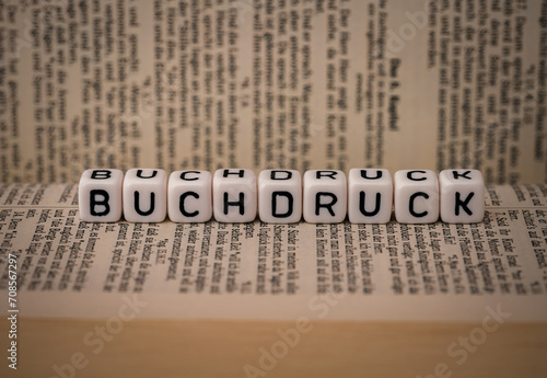 Obraz na płótnie Buchdruck