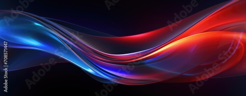 3D Modern Abstract Design Shiny skin glass wave future