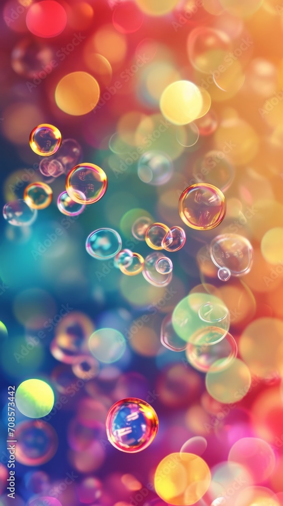 Floating Soap Bubbles in the Air, Tranquil and Playful Natural Beauty Floating Soap Bubbles in the Air, Tranquil and Playful Natural Beauty