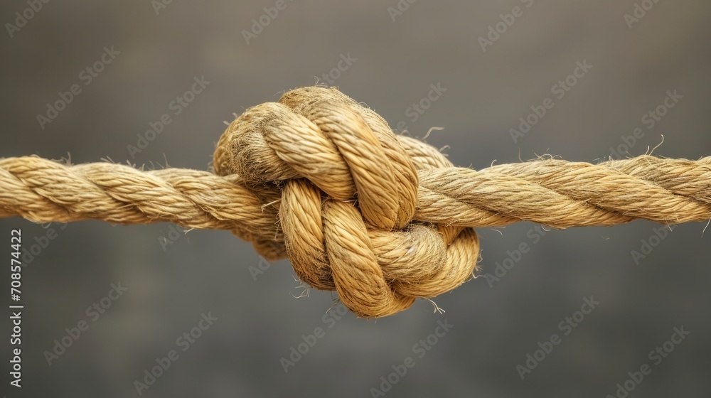Close Up of Rope With Knot Close Up of Rope With Knot