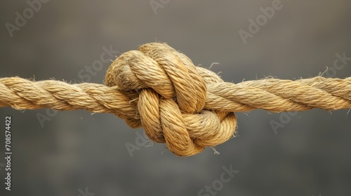 Close Up of Rope With Knot
