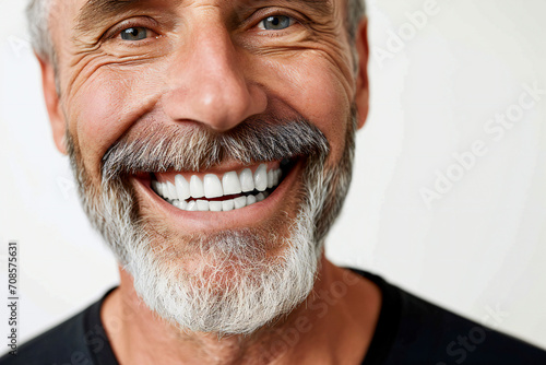 portrait of a man with a beautiful smile 