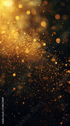  Gold and Black Gradient UI Background Generative AI