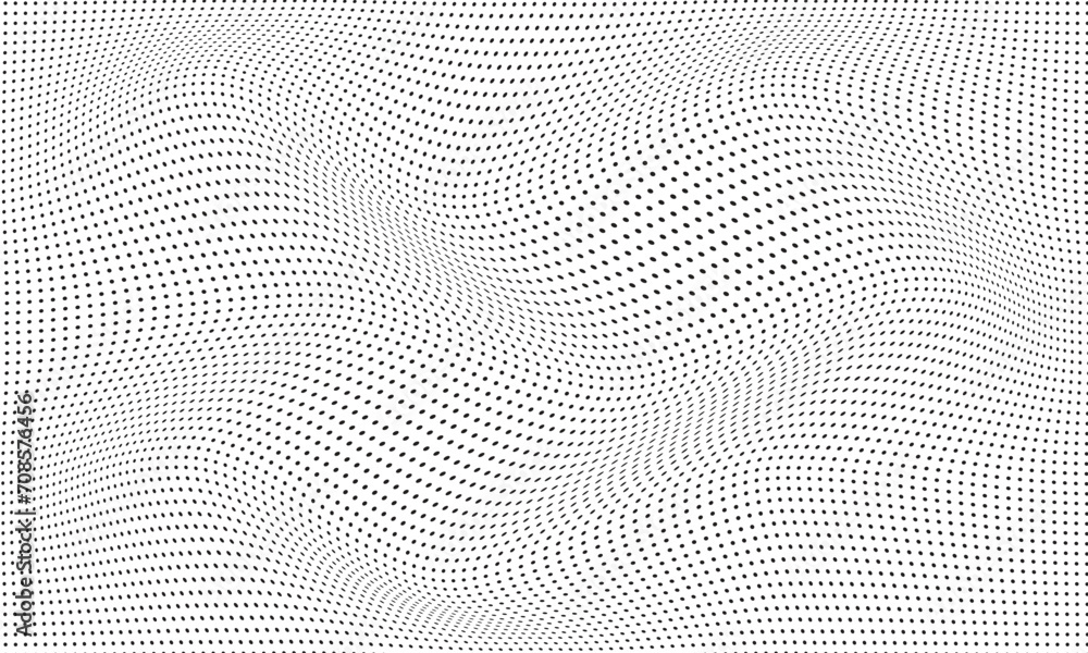 abstract geometric black polka dot wave pattern. abstract geometric black polka dot wave pattern.