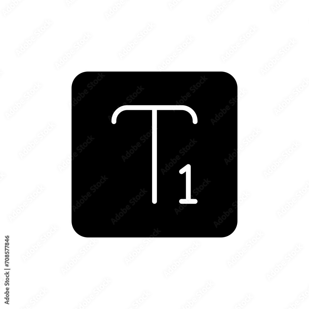 subscript glyph icon subscript glyph icon