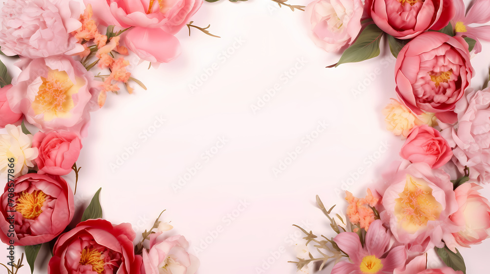 Beautiful pink rose bouquet flowers background, symbol of Valentine's Day, wedding, love
