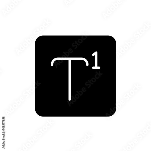 superscript glyph icon
