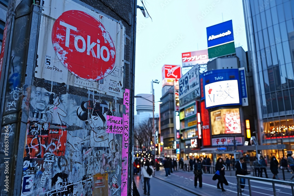 Fototapeta premium tokio street