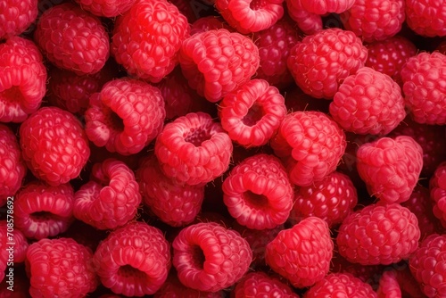 background of raspberries