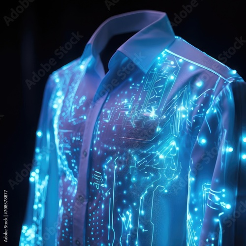 Hologram of smart clothes photo
