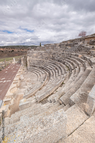 Teatro romano, parque arqueológico de Segóbriga, Saelices, Cuenca, Castilla-La Mancha, Spain