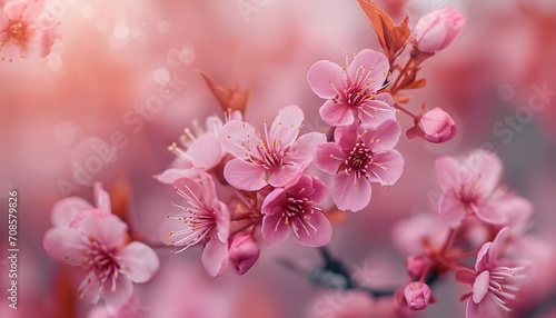 Cherry Blossoms Close-Up