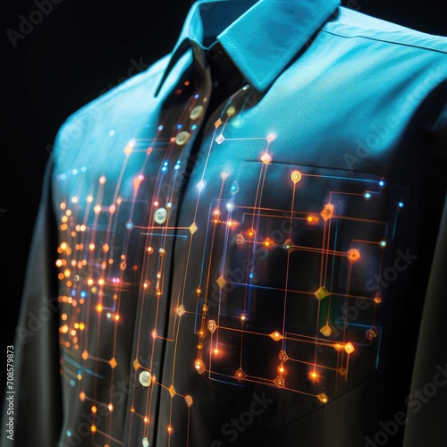 Hologram of smart clothes © cherezoff