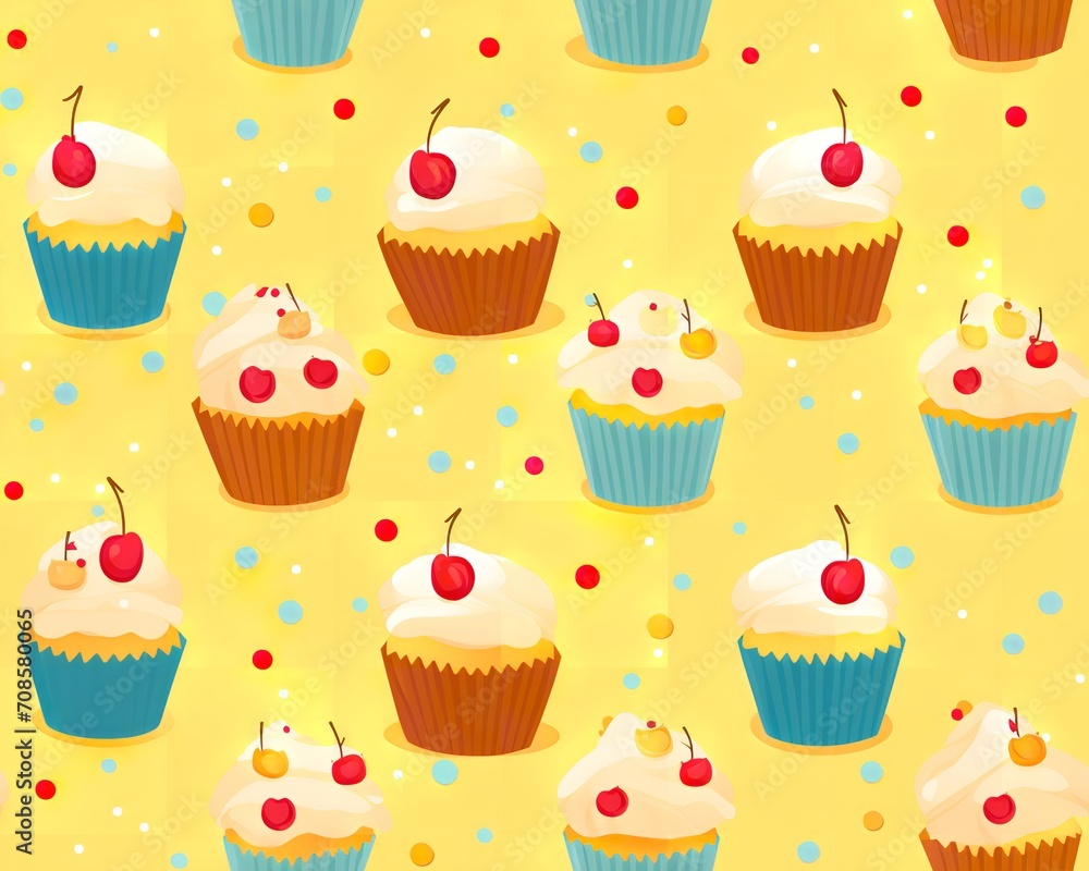 Cute Ice Cream in the Style of Complex Texture Background Cute Ice Cream in the Style of Complex Texture Background