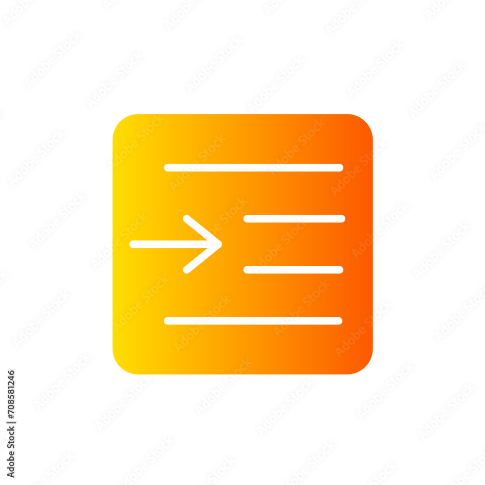 right indent gradient icon right indent gradient icon