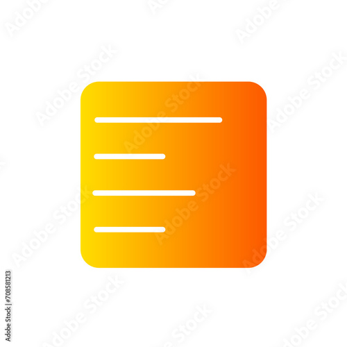 left align gradient icon