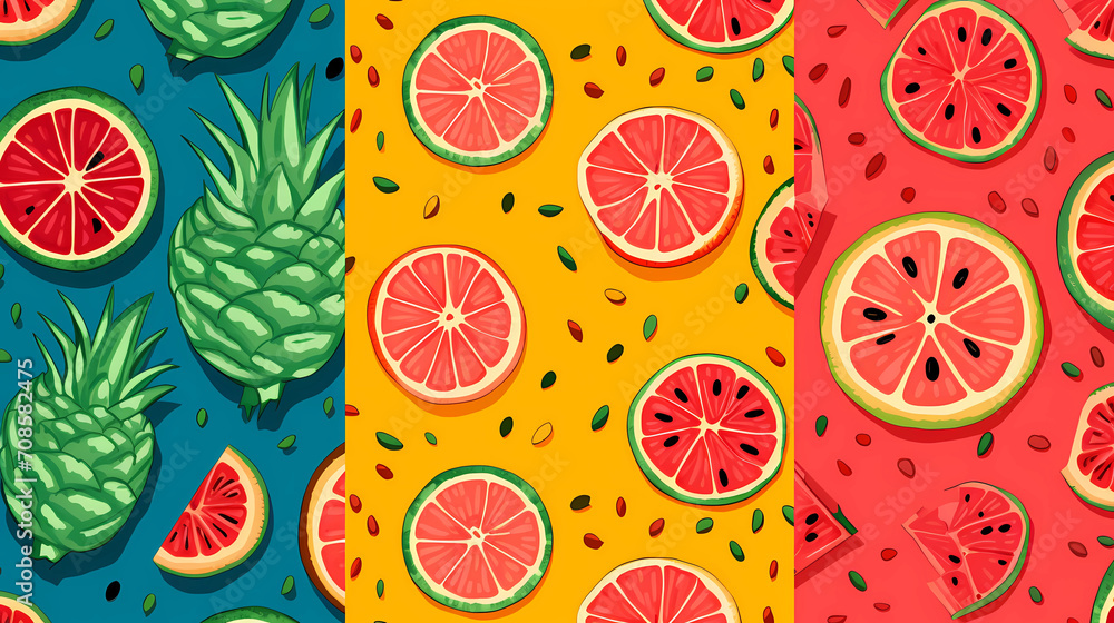 Summery fruit pattern Summery fruit pattern