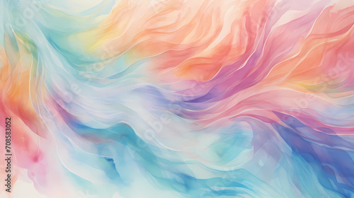 Watercolor Symphony: Soft and Blended Abstract Pattern