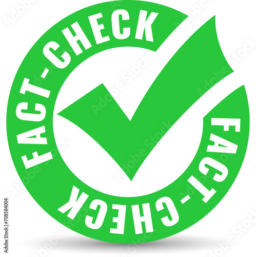 Fact check vector icon