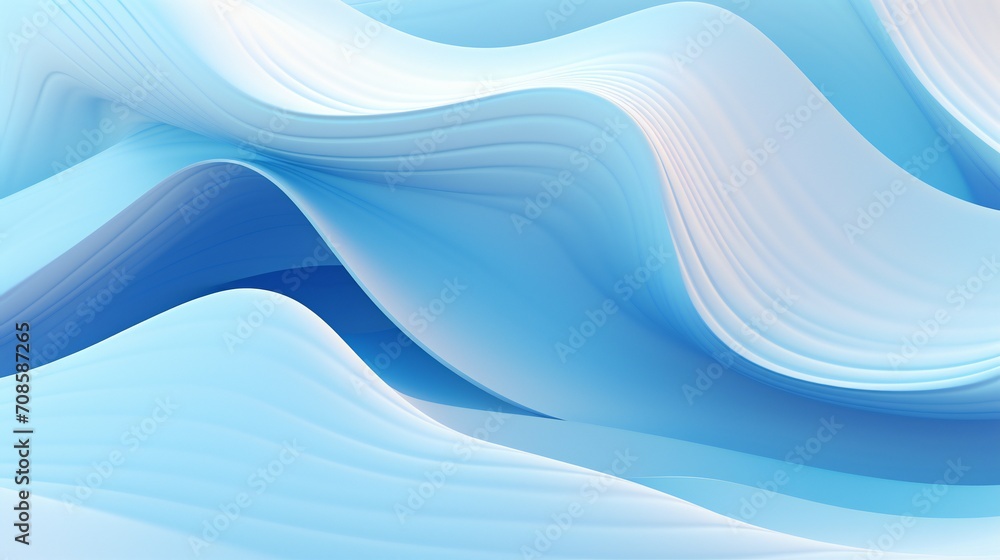 Fototapeta premium The top view of a digital pool reveals calming 3D waves, creating a virtual oasis of tranquility