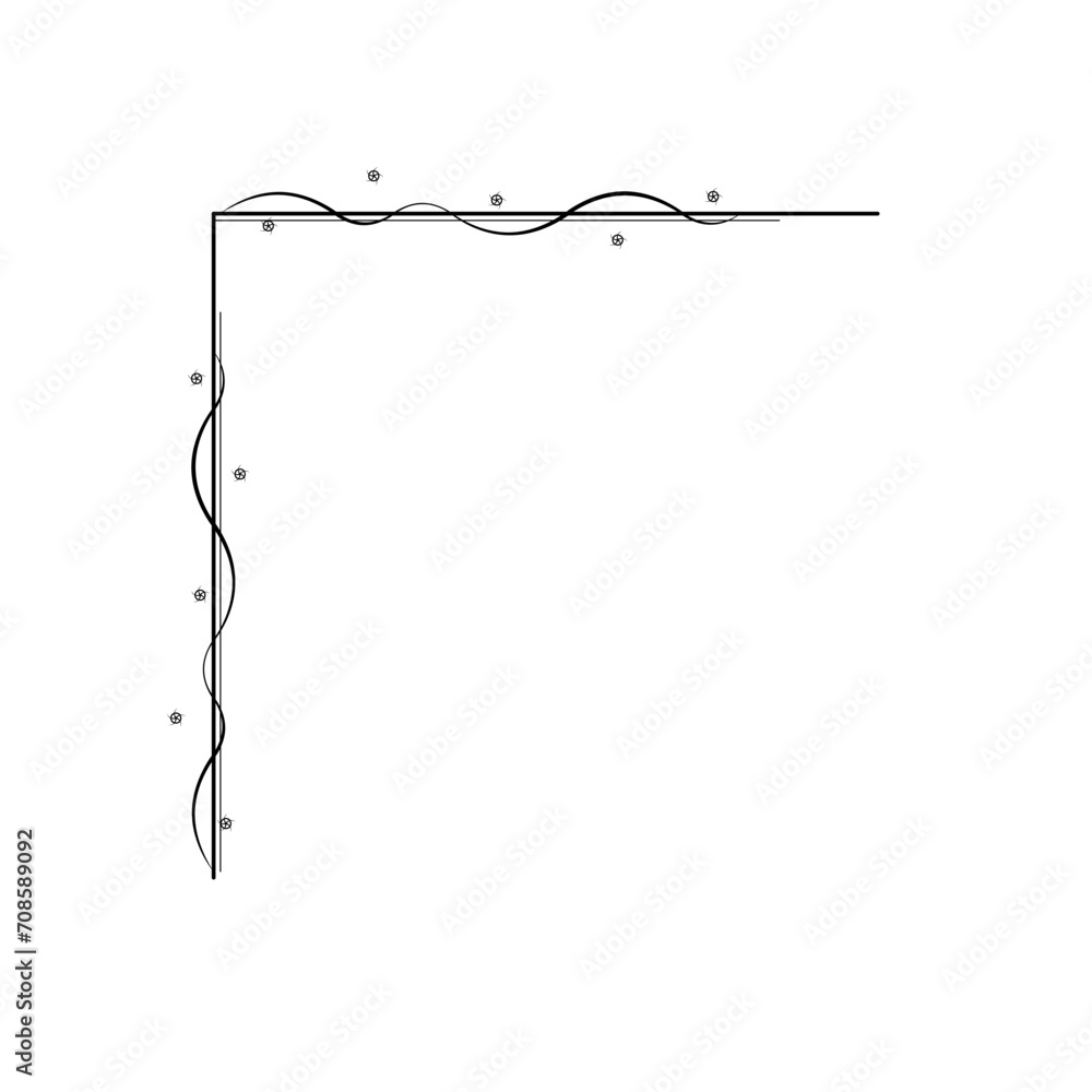 Hand Draw Corner Shapes Flower Decoration Vector Design Doodle Sketch Style For Wedding And Banner Hand Draw Corner Shapes Flower Decoration Vector Design Doodle Sketch Style For Wedding And Banner
