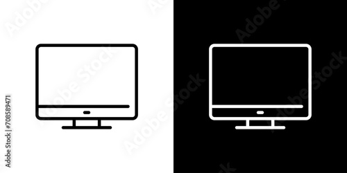 シンプルなモニターのアイコン