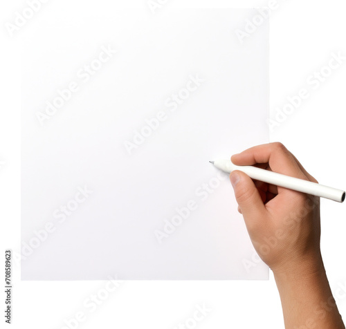 Hand writing on blank with pen illustration PNG element cut out transparent isolated on white background ,PNG file ,artwork graphic design.