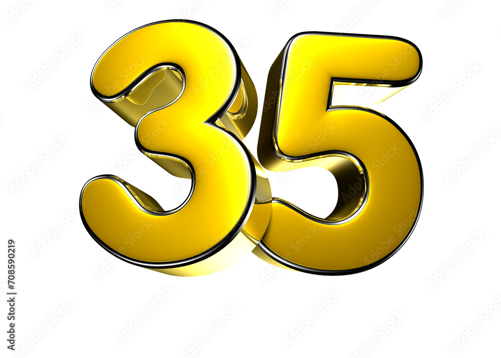 33 gold 3D illustration. Advertising signs. Product design. Product sales. Product code. 33 gold 3D illustration. Advertising signs. Product design. Product sales. Product code.
