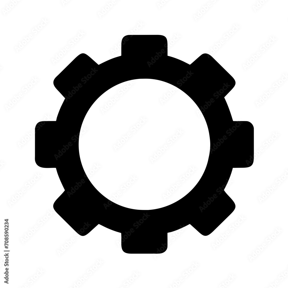 setting icon black and white