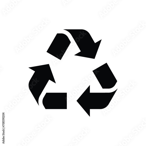 recycling logo vector element, recycling icon template