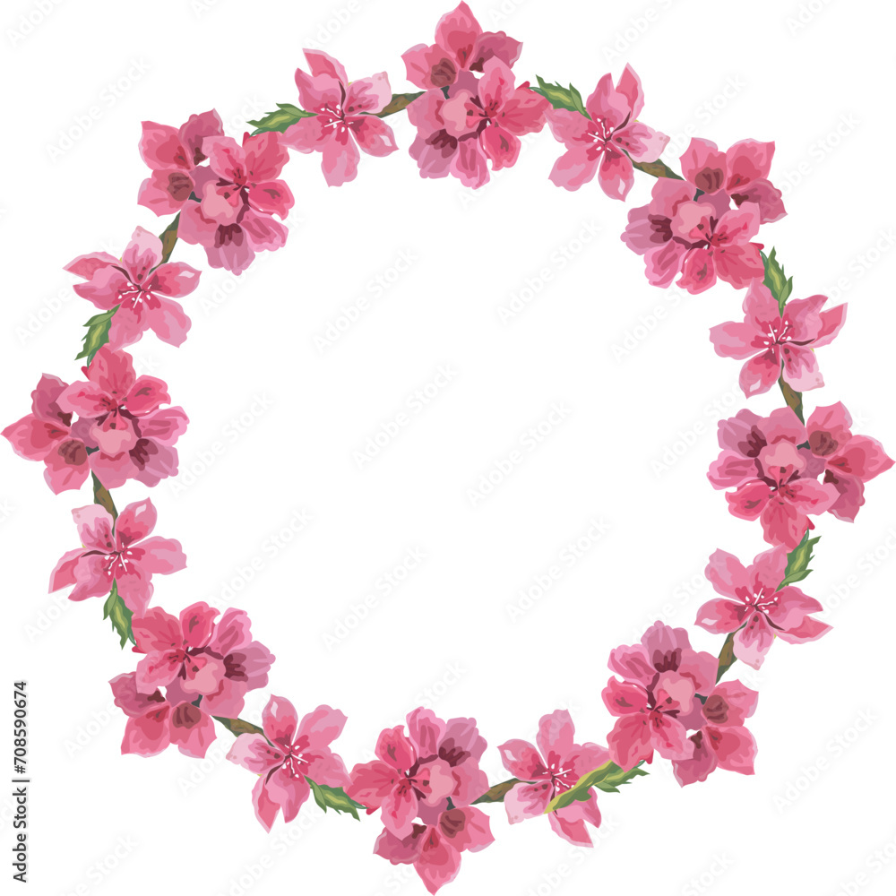 Flora wreath for decoration. Flora wreath for decoration.