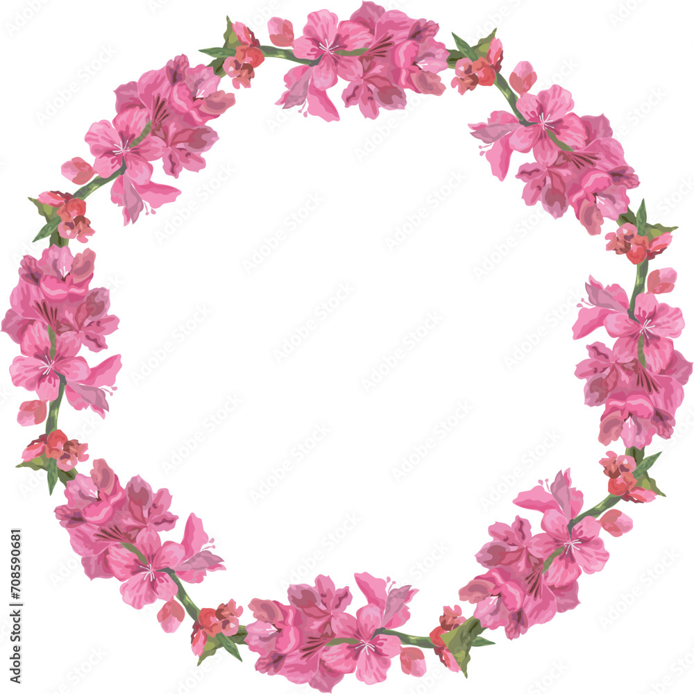 Flora wreath for decoration. Flora wreath for decoration.