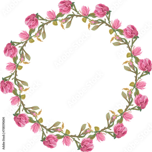 Floral wreath for decoration.
