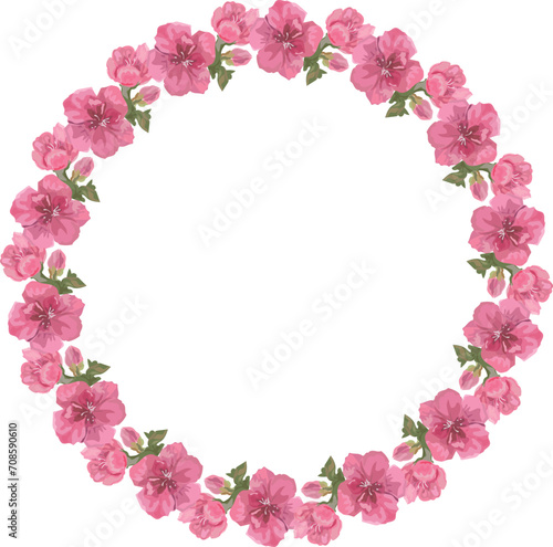 Fototapeta Naklejka Na Ścianę i Meble -  Floral wreath for decoration.