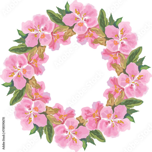 Flora wreath for decoration.