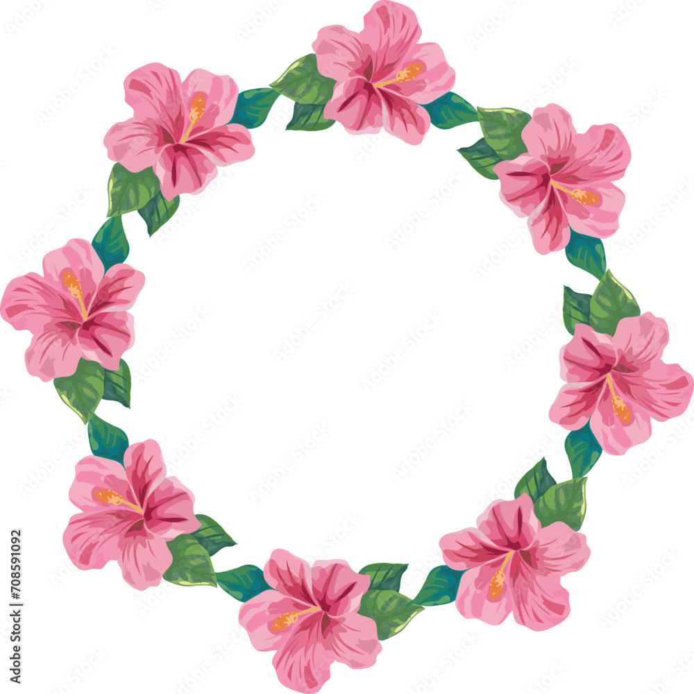 Obraz premium Flora wreath for decoration.