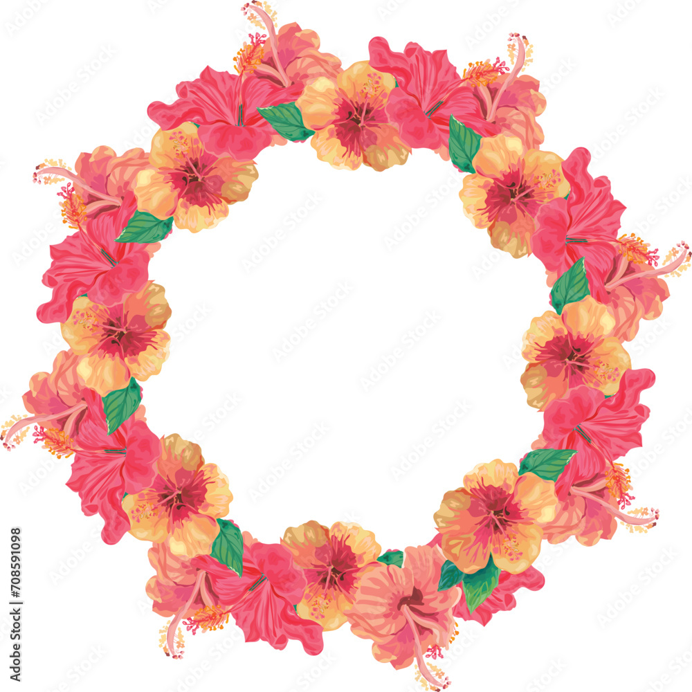 Flora wreath for decoration. Flora wreath for decoration.
