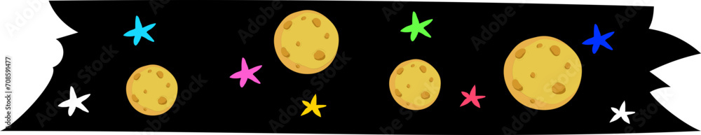 Cute washi tape on transparent background.
Cute washi tape on transparent background.